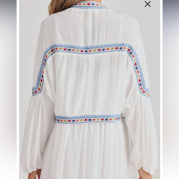 Carnival Embroidered Detail Bolero Jacket  by Talisman the Label White S - Picture 6 of 9